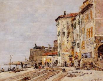 尤金 佈丹 Quay at Villefranche 尤金 佈丹 Quay at Villefranche